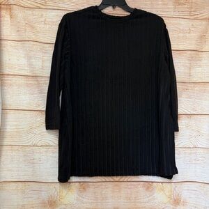 SHEIN Curve Mock Neck Ribbed Knit‎ Long Sleeve Top Plus Size 1X